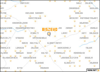 map of Biszewo