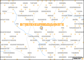 map of Bitaène Keur Abdou Diakaté