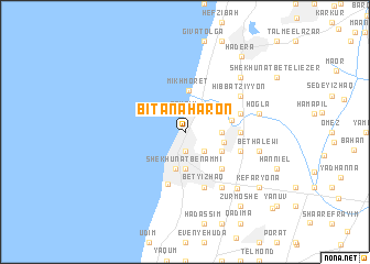 map of Bitan Aharon