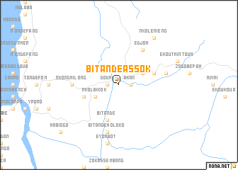 map of Bitandé-Assok