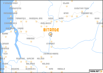 map of Bitandé