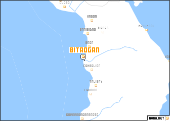 map of Bitaogan