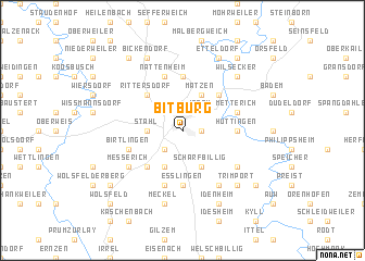 map of Bitburg