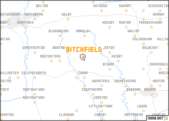 map of Bitchfield