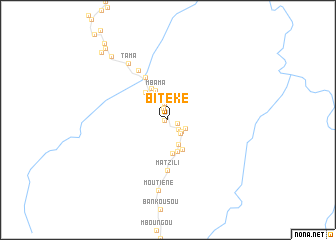 map of Bitéké