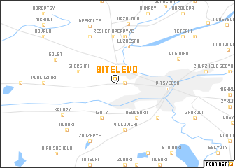 map of Bitelëvo