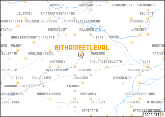 map of Bithaine-et-le-Val