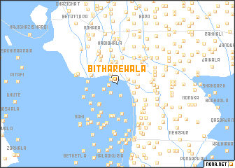 map of Bitharewāla