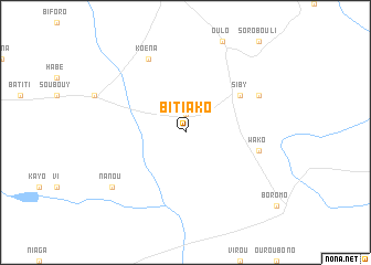 map of Bitiako