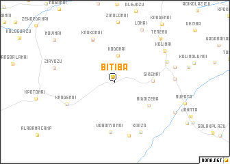 map of Bitiba