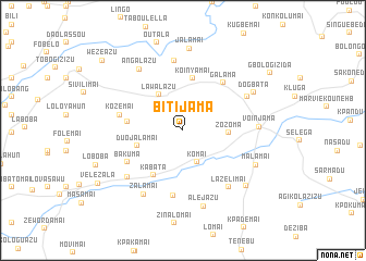 map of Bitijama