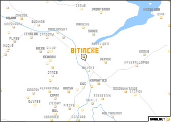 map of Bitinckë