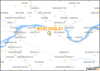 map of Bitóczi Völgy