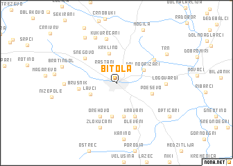 map of Bitola