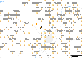 map of Bítouchov