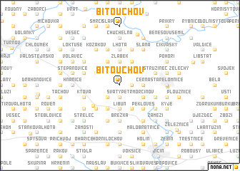 map of Bítouchov