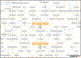map of Bítouchov