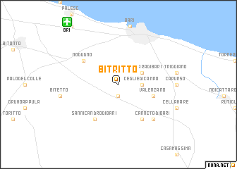 map of Bitritto