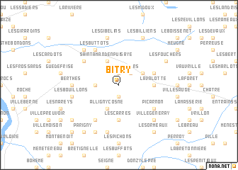 map of Bitry