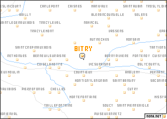 map of Bitry