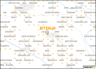 map of Bitswijk