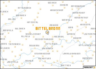 map of Bittelbronn