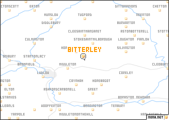 map of Bitterley