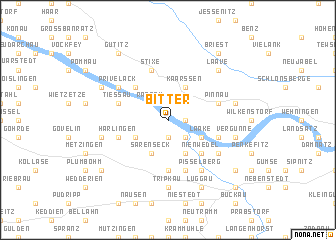 map of Bitter