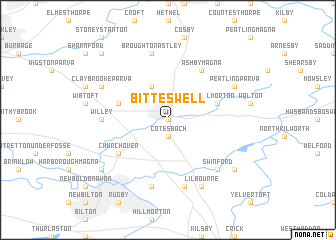 map of Bitteswell