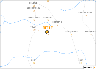 map of Bitté