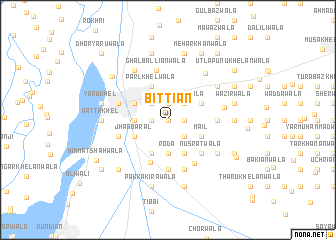 map of Bittiān