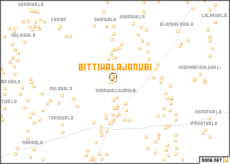 map of Bittiwāla Janūbi