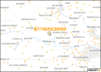 map of Bittners Corner