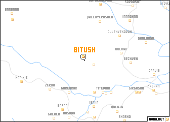 map of Bītūsh