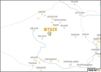 map of Bītūzk