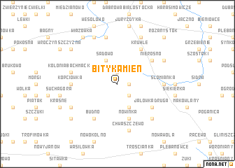 map of Bity Kamień