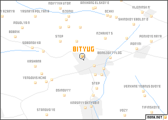 map of Bityug