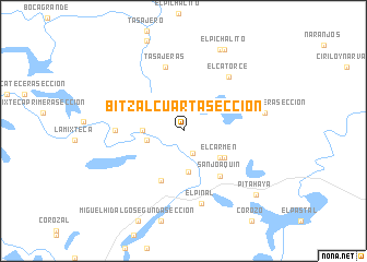 map of Bitzal Cuarta Sección