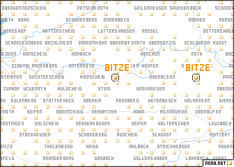 map of Bitze