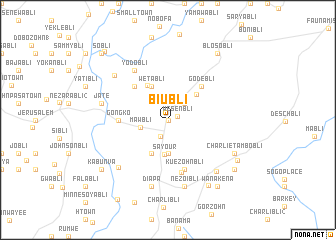 map of Biubli