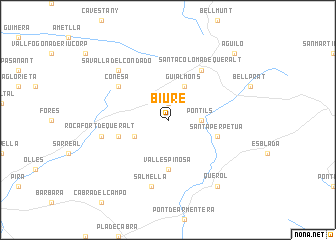 map of Biure
