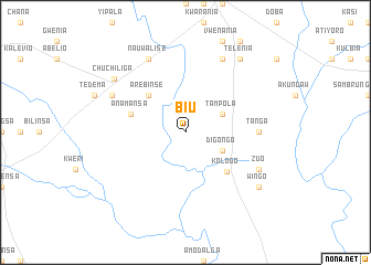 map of Biu