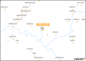 map of Bivanga