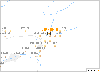 map of Bivăoani