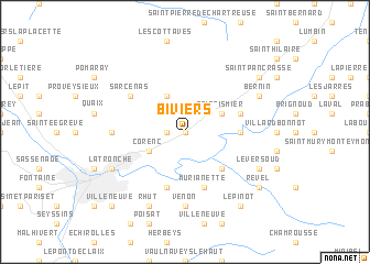 map of Biviers
