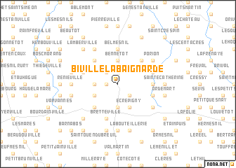 map of Biville-la-Baignarde