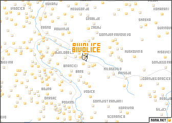 map of Bivolice