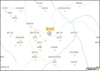 map of Bīws