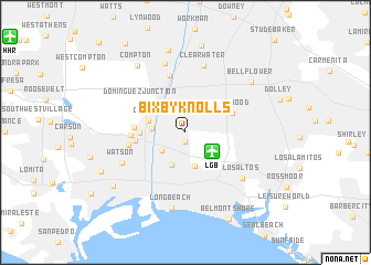 map of Bixby Knolls