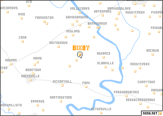 map of Bixby